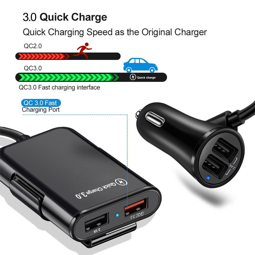Cartrend USB-Adapter für den Zigarettenanzünder Belastbarkeit Strom  max.=2.1A Passend für (Details) Zigarettenanzünder, USB-A