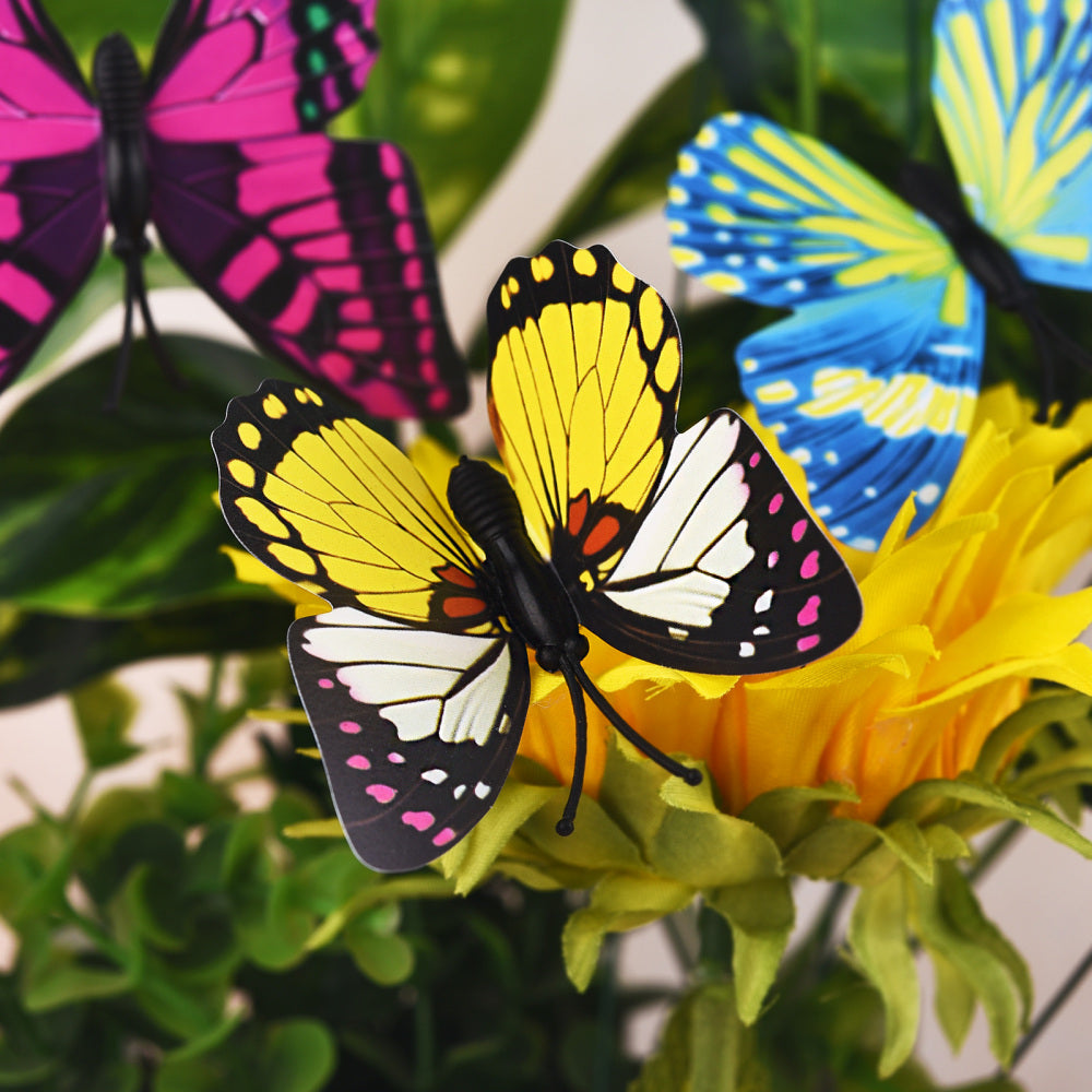 24 Stück Garten Deko Schmetterlinge