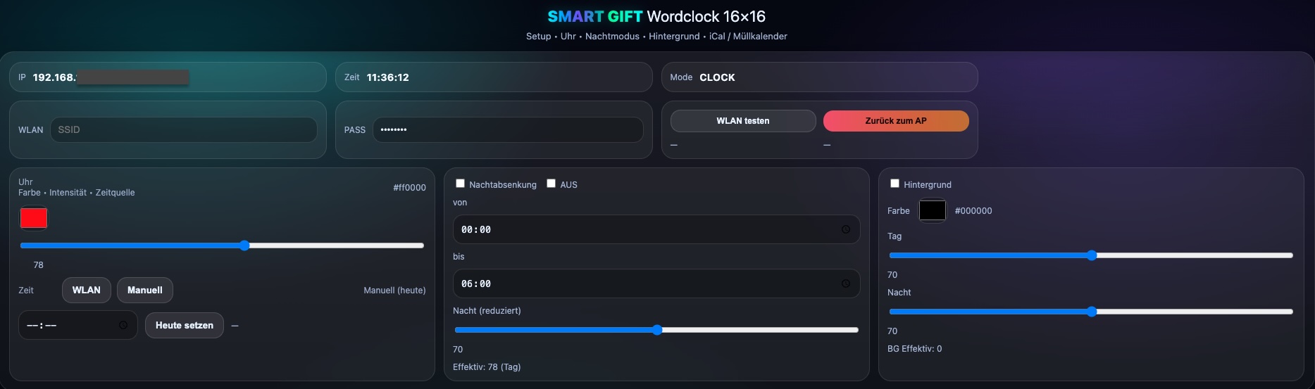 Software Oberfläche 1